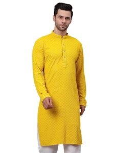 Read more about the article Jompers Men’s Chikankari Embroidered and Sequence Kurtas