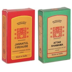 Read more about the article HUMA | Premium Unisex Non-Alcoholic Roll-On Attar Perfume | Long Lasting Roll On Attar Perfume For Unisex | Attar Perfume For Men & Women | Jannatul Firdaus & Attar Shamama – 2.5 ML Set of 2