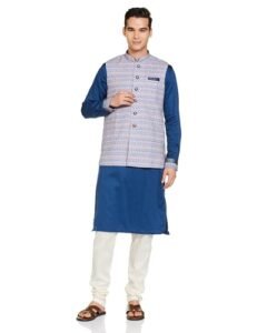 Read more about the article Manyavar Cotton Kurta Jacket Set for Men