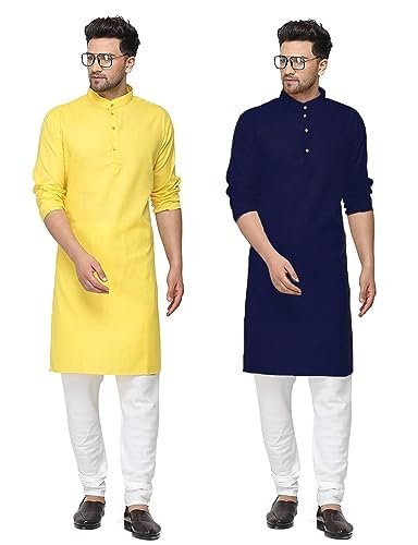 Read more about the article Fort Worth Cotton Blend Traditional Men’s Kurta Pajama Set – Pack of 2, Ethnic Indian Wear