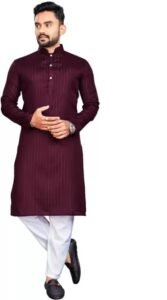 Read more about the article AishwarryaLaxmi Men’s Cotton Lining Solid Maroon Kurta