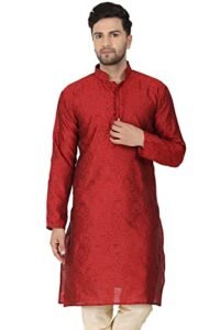 Read more about the article Amazon Brand – Anarva Men’s Indian Art Silk Casual Long Shirt Kurta