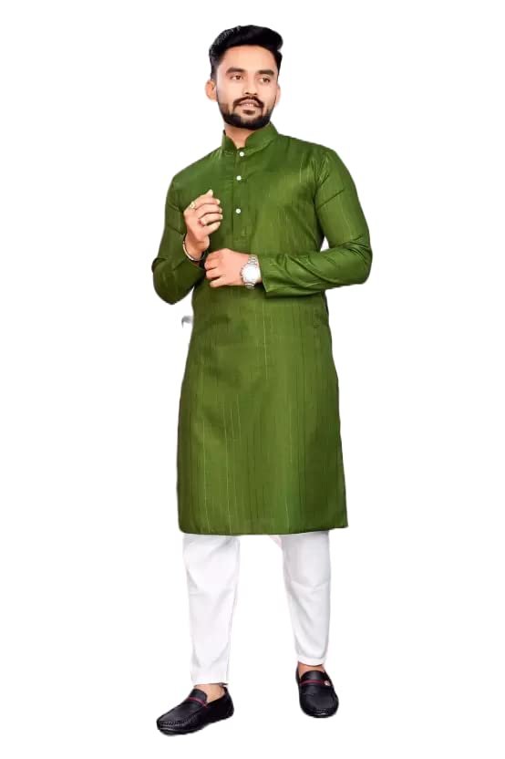 You are currently viewing AmericanGolf Mens’ Cotton Straight Zari Lining Kurta