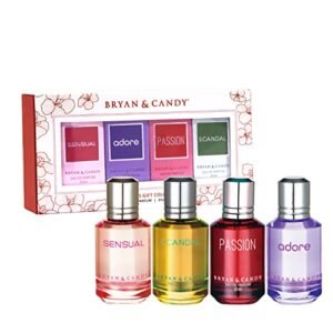 Read more about the article Bryan & Candy: Long-Lasting Women’s Perfume Collection – (EDP) Set of 4 (25ml each), Curated For the Woman of Today | Christmas Gift Set For Women and Men