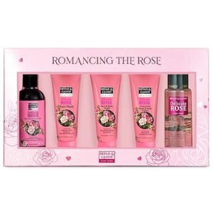 Read more about the article Bryan & Candy Romancing The Rose Complete Face & Body Care Kit |Thanksgiving Gift Set For Women and Men| Shower Gel , Face Wash, Face Scrub , Fragrance Mist, Hand & Body Lotion| 100% Vegan | Ph 5.5 Skin Friendly