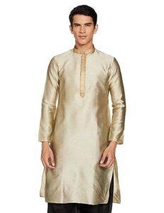 Read more about the article Manthan Men’s Art Silk Solid Kurta