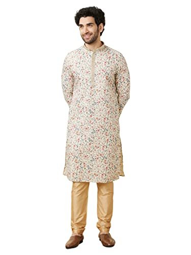 You are currently viewing Manyavar Men Art Silk Self Design Kurta Set