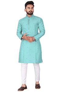 Read more about the article Rudraksh Mens straigth Kurta Pyjama Set Combo in Slab Silk with Option and Size are M to 2XL for(Birthday,Wedding, Ceremony, Casual, Engagement).