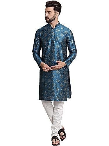 You are currently viewing SOJANYA (Since 1958, Men’s Silk Blend printed Kurta and Churidar Pyjama Set