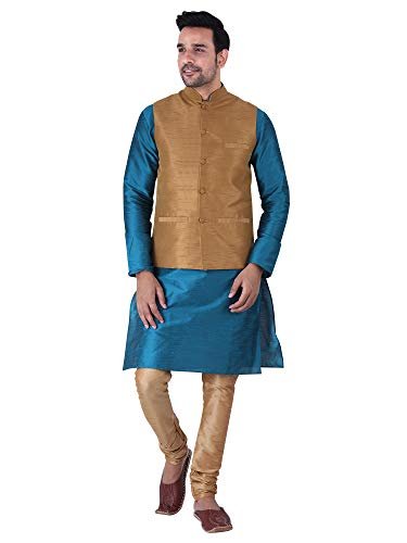 You are currently viewing Sadree Silk Men’s Kurta Pajama Waistcoat or Nehru Jacket Set