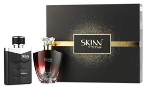 Read more about the article Skinn By Titan Fragrances Pair Nude and Steele, Black, 100 ml (Pack of 2)