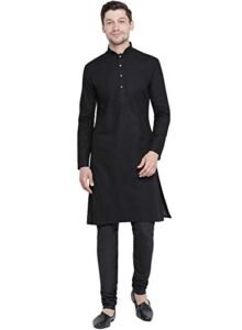 Read more about the article VASTRAMAY Men’s Aqua Cotton Kurta and Pyjama Set