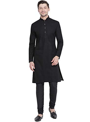 You are currently viewing VASTRAMAY Men’s Aqua Cotton Kurta and Pyjama Set