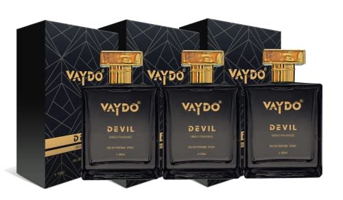 You are currently viewing VAYDO DEVIL Luxury Long Lasting Premium unisex Scent |French fragrance |NO GAS, Pure Perfume| FOR Party, Wedding, Function, and daily use (DEVIL, 300)